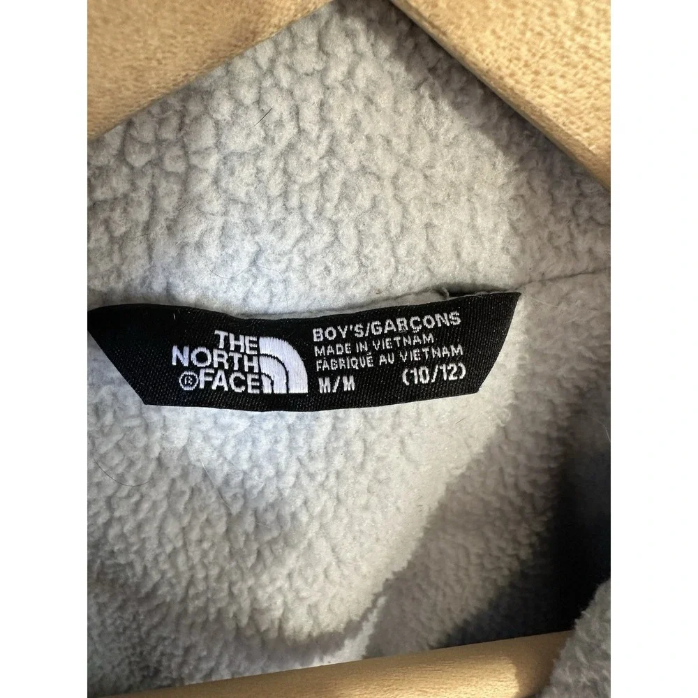 North Face Fleece Lined Jacket Hooded Boy's Size 10 / 12